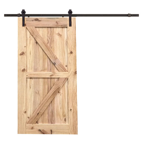 Plank Off-White Internal Doors Barn Door D01W