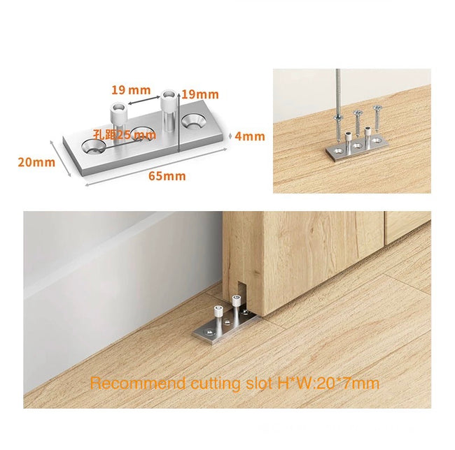 Stainless Steel Floor Guide | Australia Barn Door Expert