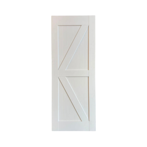 Painted White Internal Barn Door VD05W