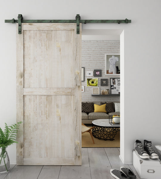 Patina Finished Sliding Barn Door Hardware BB02P