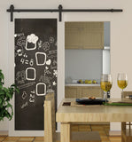 Black Sliding Barn Door Hardware BB02 | Sliding Door Hardware Melbourne