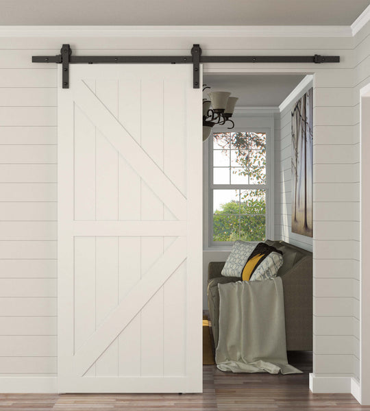 Dark Antique Bronze Finished Sliding Barn Door Hardware BB02D